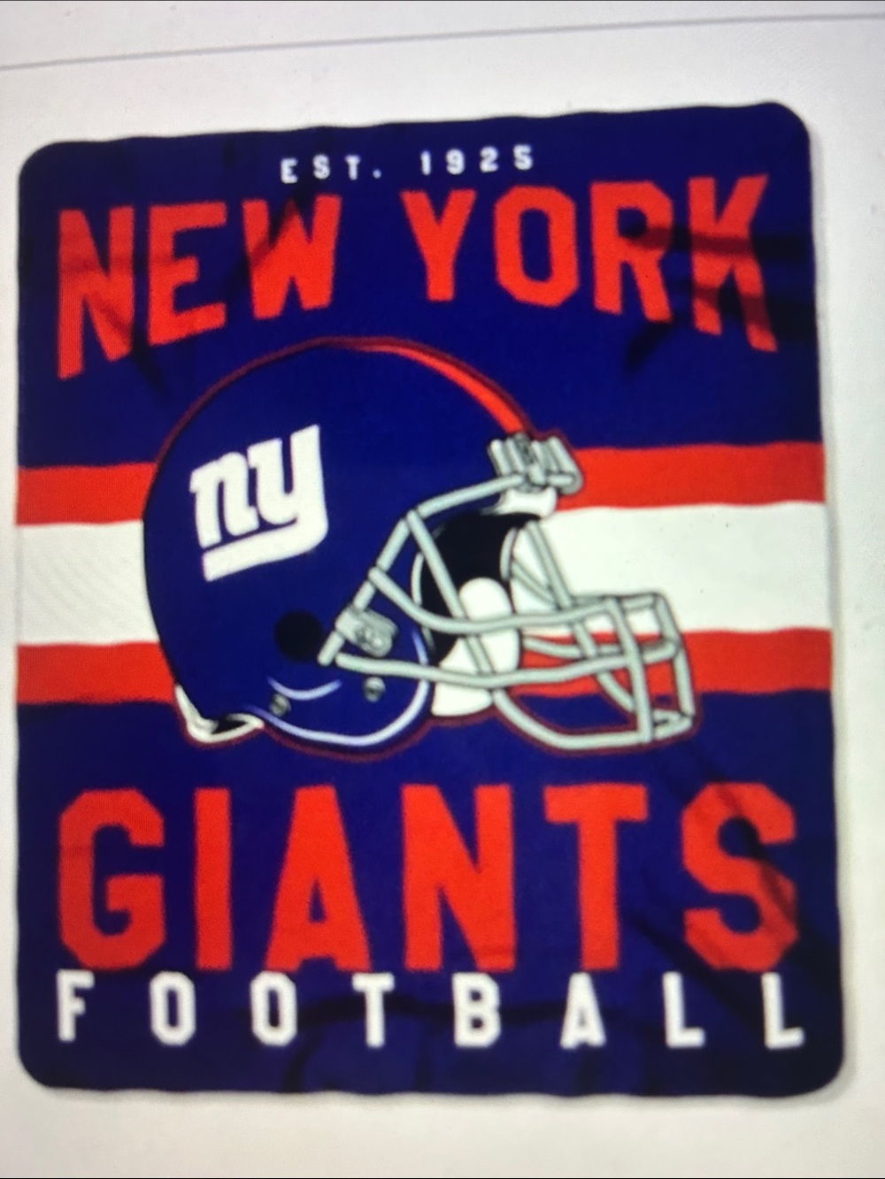NY GIANTS NFL THROW BLANKET-New in Package